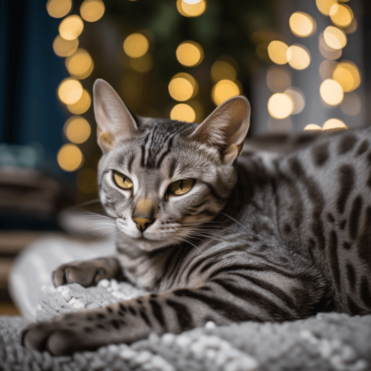 Bengal gray cat