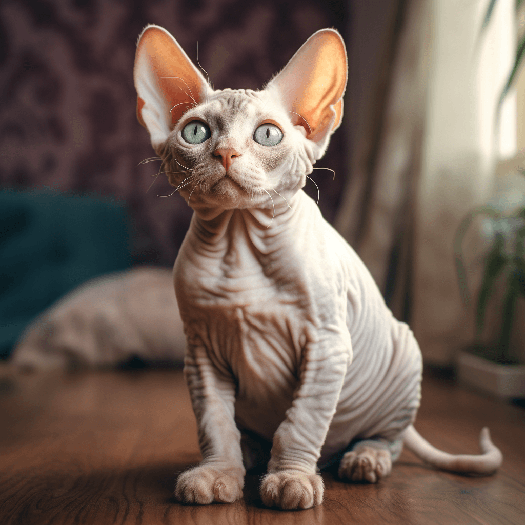 Devon rex cat