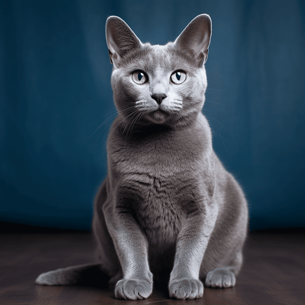 Russian blue cat